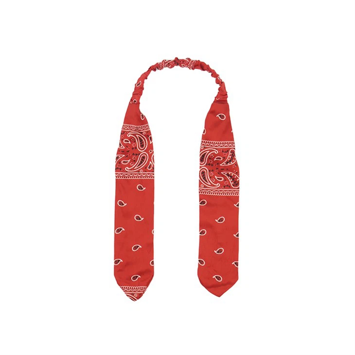 밝은 빨간색 폴리 스카프