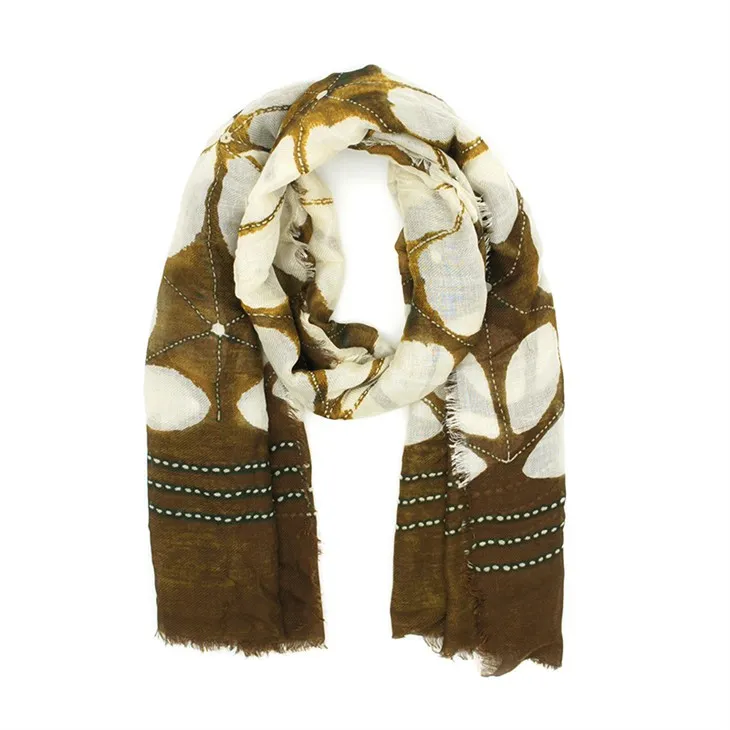 꽃 인쇄 스카프 S017