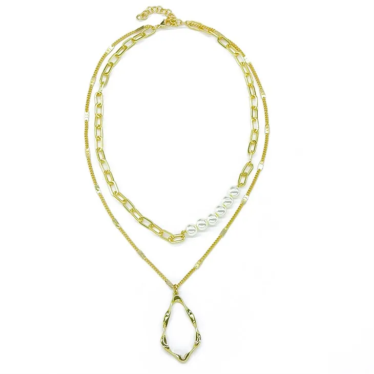 금 진주 목걸이 세트