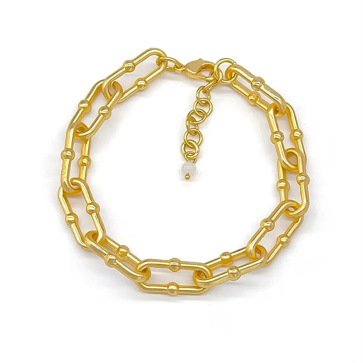 황금 클립 팔찌