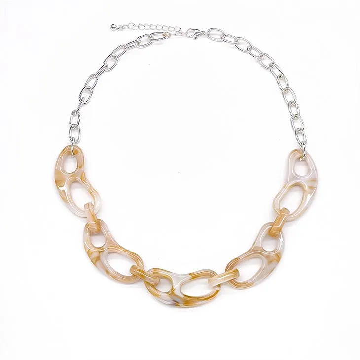 실버 볼드 네크리스