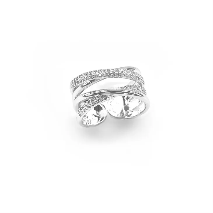 실버 코일 브러시드 링